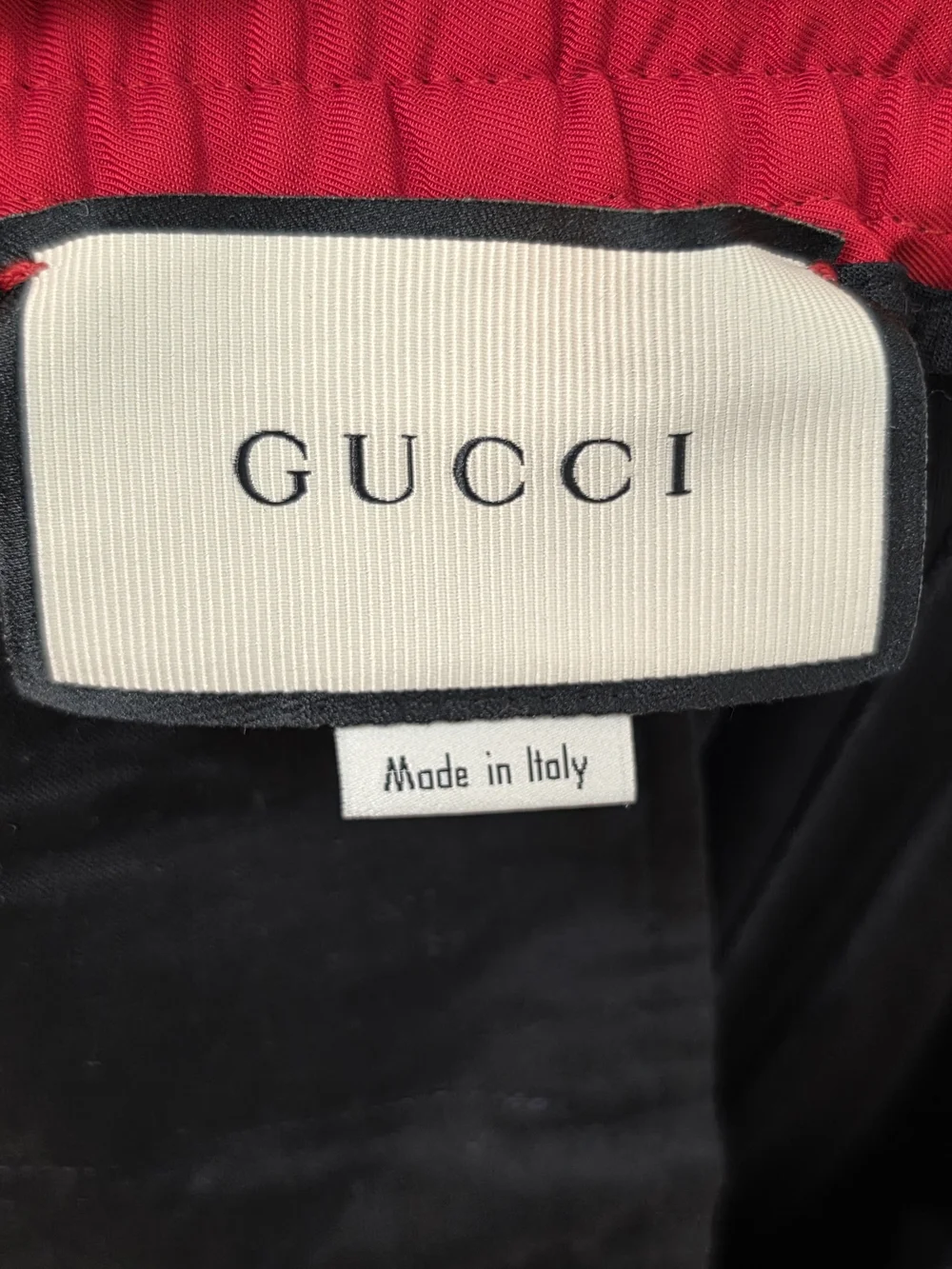 Gucci side-line logo joggers, M
